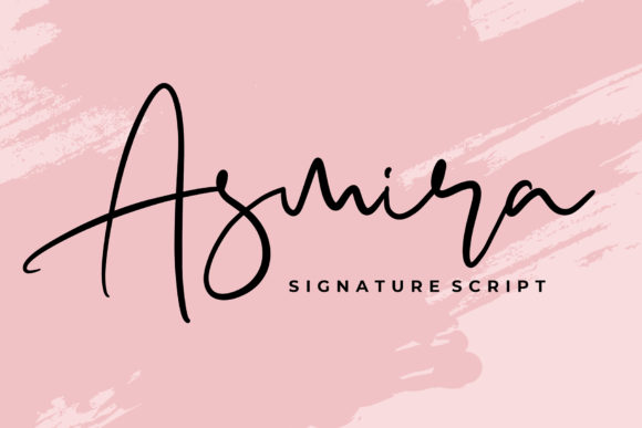 Asmira: A Handwritten Font for Modern Editorial Design