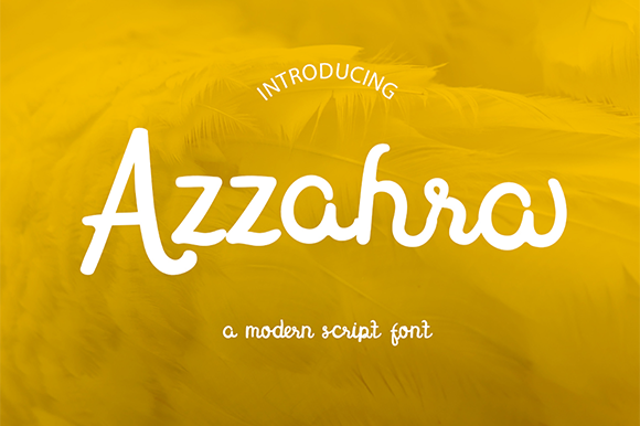 Azzahra: A Modern Handwritten Font for Web Design
