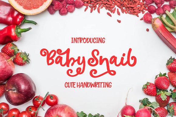 Baby Snail: A Handwritten Font for Modern Web Design