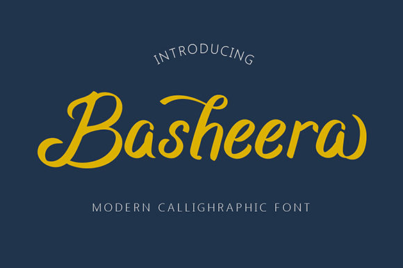 Basheera: A Premium Handwritten Font for Modern Web Design