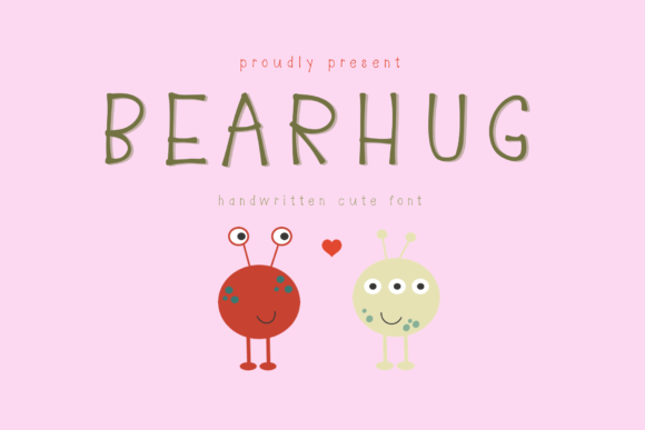 Bearhug: A Sweet Handwritten Font for Warm Branding