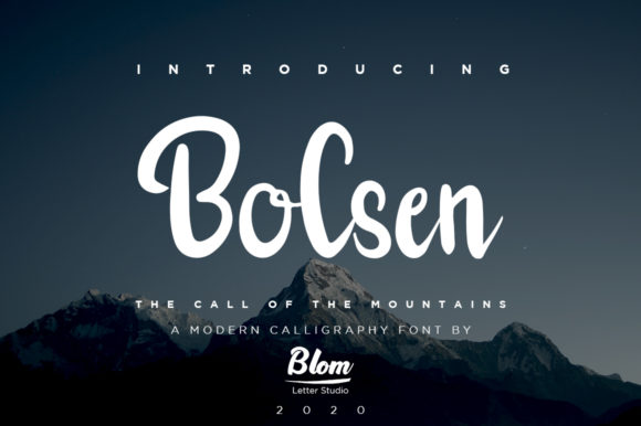 Bolsen: The Elegant Handwritten Font for Your Brand