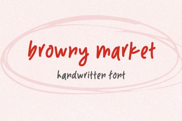 Browny Market: A Handwritten Font for Small Business