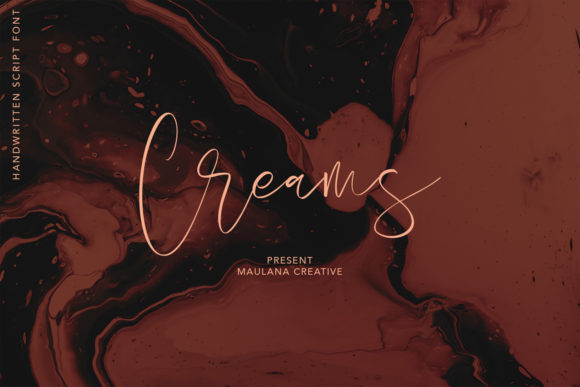 Creams: A Timeless Handwritten Font for Editorial Design