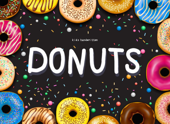Donuts: A Sweet Handwritten Font for Makers