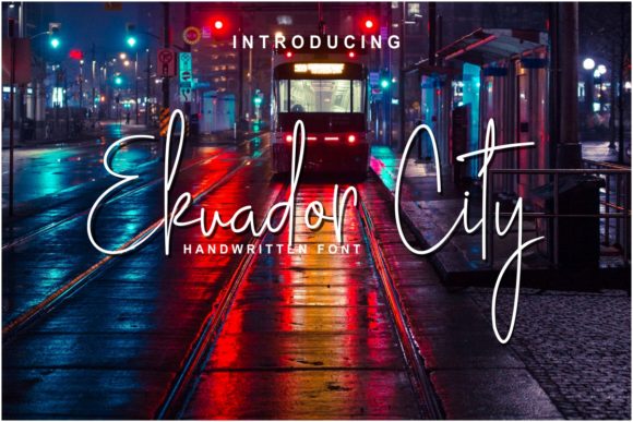 Ekuador City: A Relaxed Handwritten Font for Editorial Design