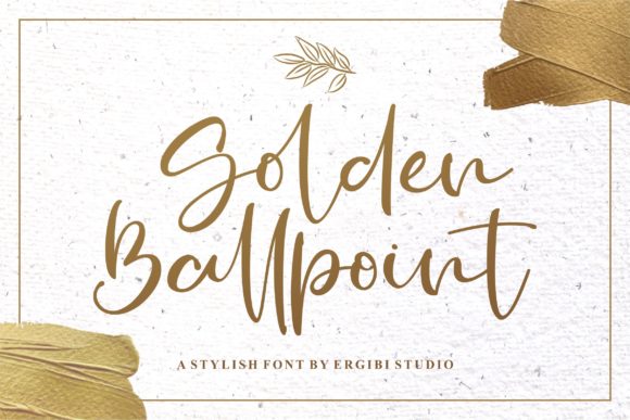 Golden Ballpoint: The Elegant Script Font for Marketers