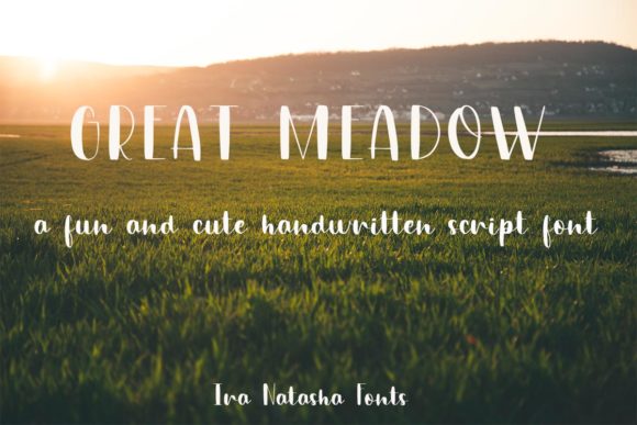 Great Meadow: A Handwritten Font for Web Design