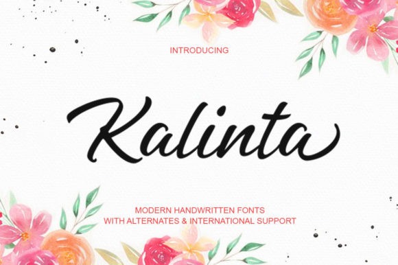 Kalinta: A Charming Script Font for Web Design
