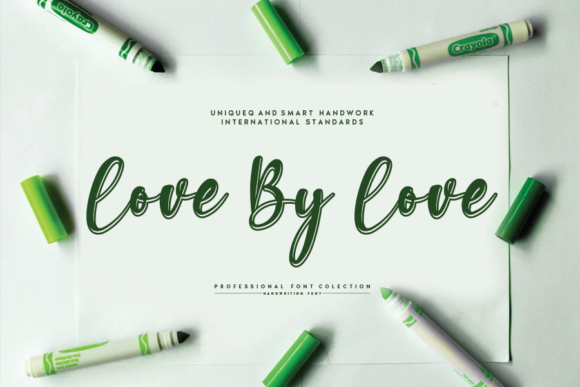 Love by Love: A Handwritten Font for Editorial Design