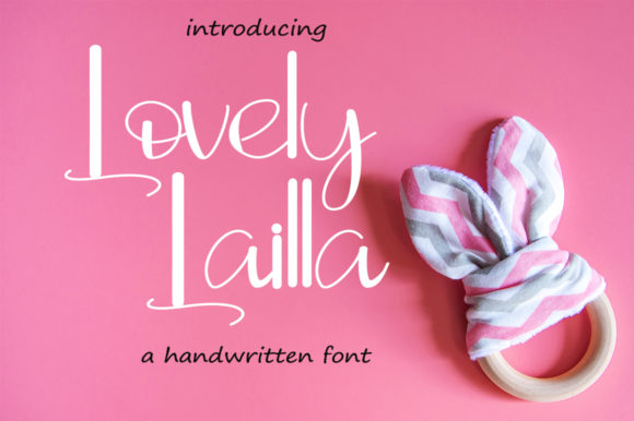 Lovely Lailla: A Handwritten Font for Editorial Design