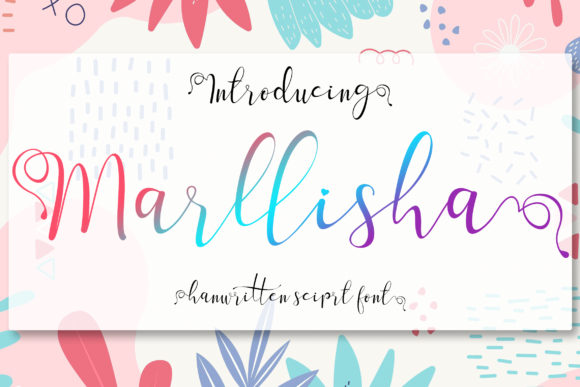 Marllisha: A Modern Script Font for Editorial Design