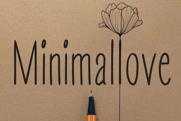 Minimallove: A Handwritten Font for Editorial Design