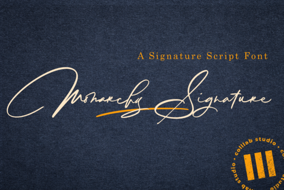 Monarchy Signature: The Elegant Script Font for Campaigns