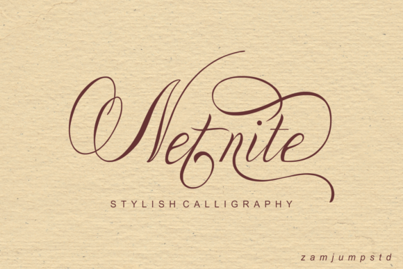 Netnite: A Flowing Handwritten Font for Makers