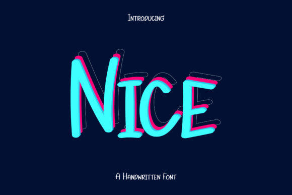 Nice: A Friendly Handwritten Font for Crafters