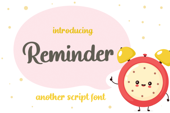 Reminder: A Friendly Handwritten Font for Branding