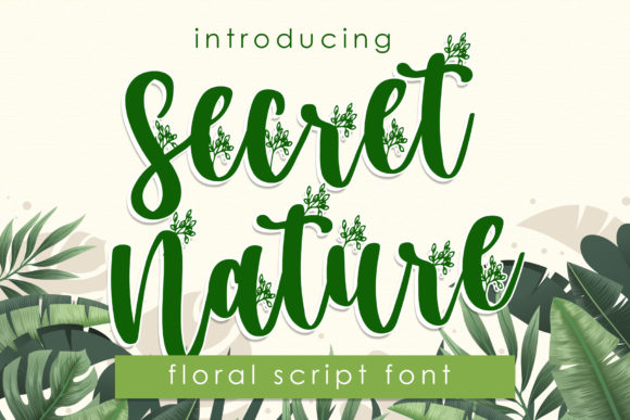 Secret Nature: A Handwritten Font for Editorial Design