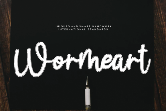 Wormeart: A Premium Handwritten Font for Web Design