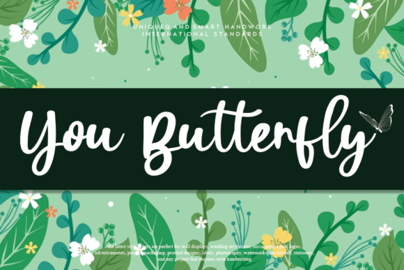 You Butterfly: A Premium Handwritten Font for Your Brand